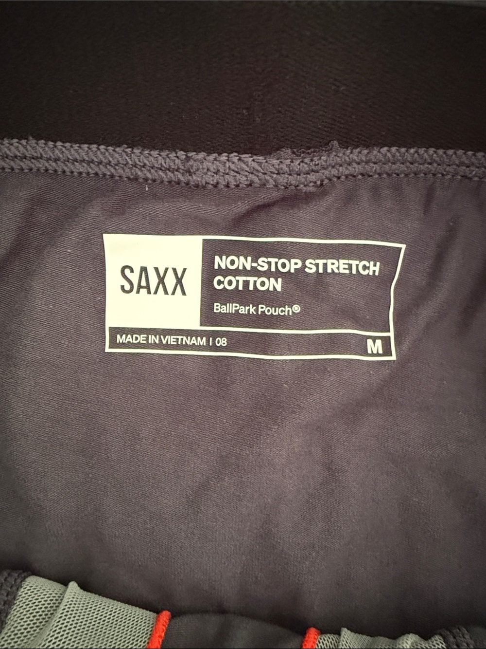 NWOT Saxx Men's Non-Stop Stretch Cotton Boxer Briefs (4 prs)Gray and Black Med - Picture 2 of 5
